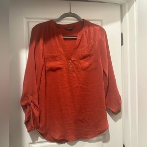 Express Half Button Top